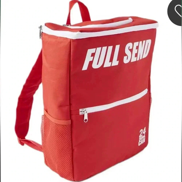 Full Send Red Cooler Backpack - Picture 1 of 11